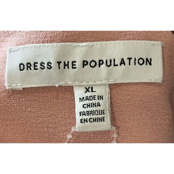 DRESS THE POPULATION High-Slit Evening Gown in Tranquil Blue NWT Size XL - Picture 5 of 7